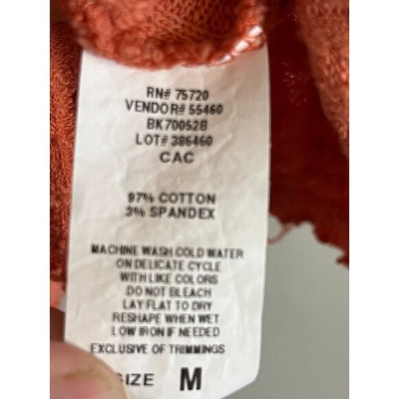 BKE Knit Tank Top Orange M Y2K Neutral Classic Chic Preppy Skater Feminine 80s - Picture 5 of 7